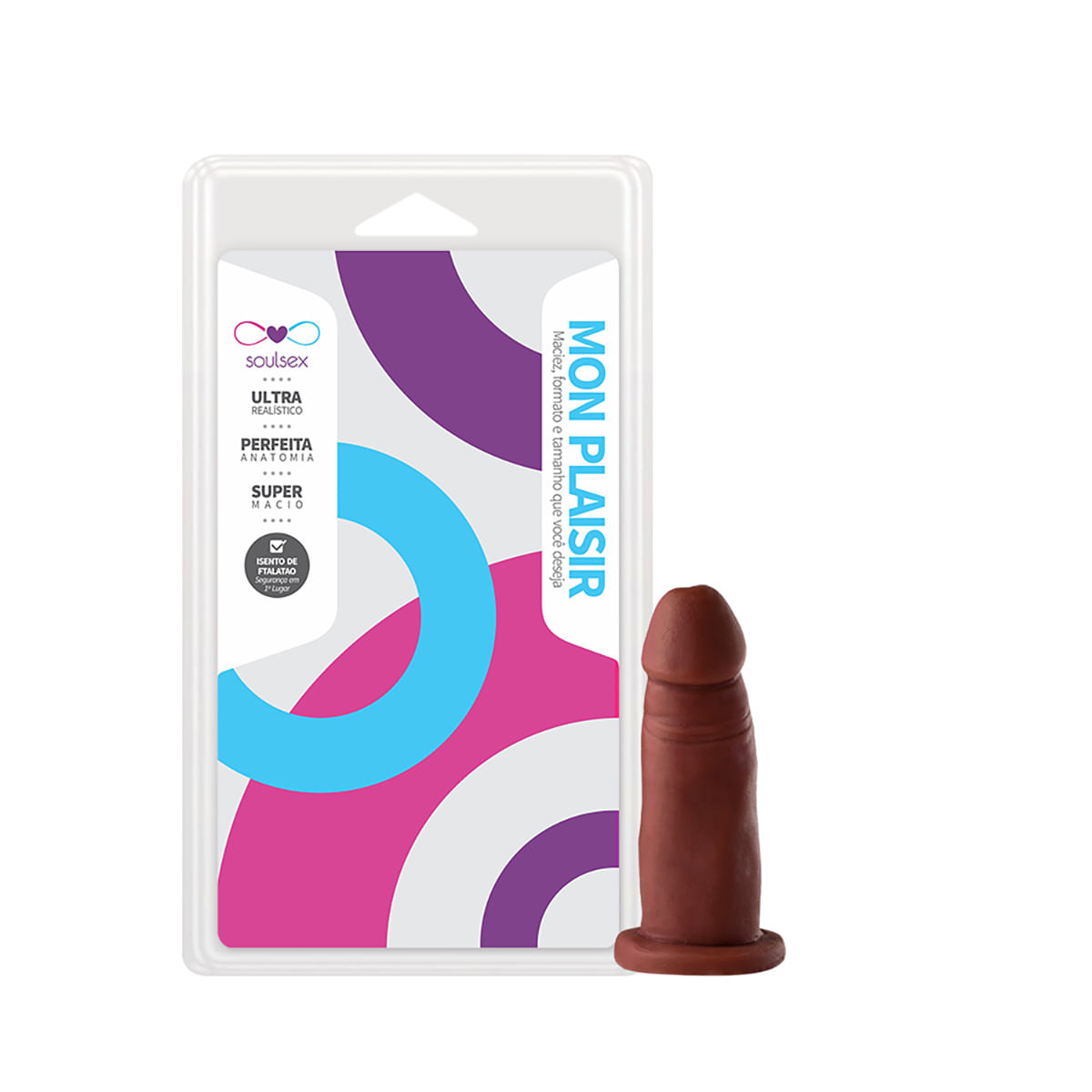 Mon Plaisir Prótese com Glande 9 x 3cm Soulsex