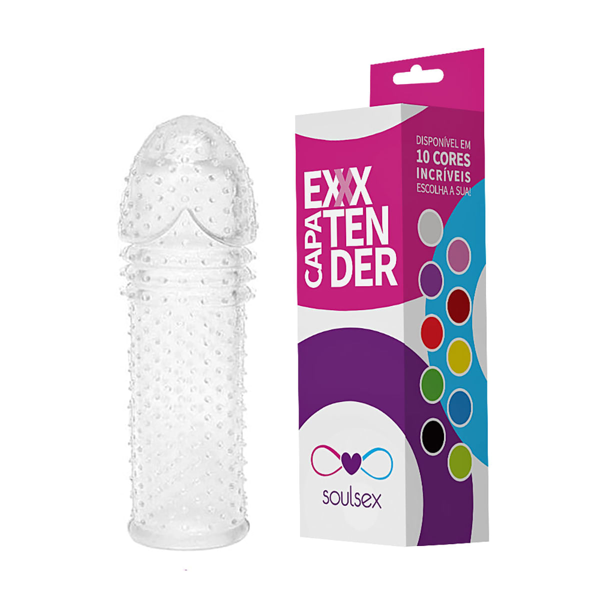 Extender Capa Peniana Extensora de Silicone 15cm Soulsex