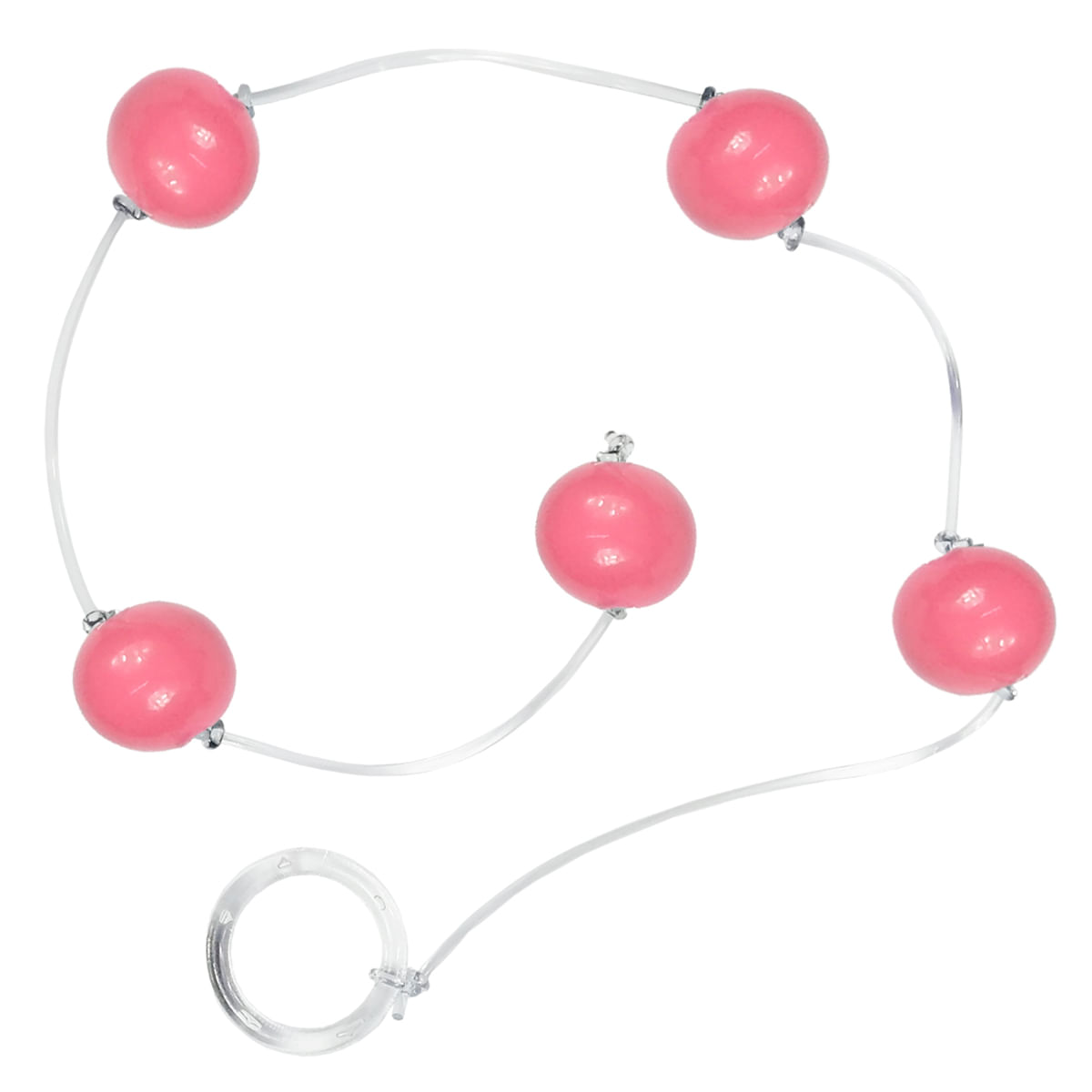 Bolinha Tailandesa em Acrílico com corda em Silicone Tamanho P Êxtase Bolinha Tailandesa em Acrílico com corda em Silicone Tamanho P Êxtase