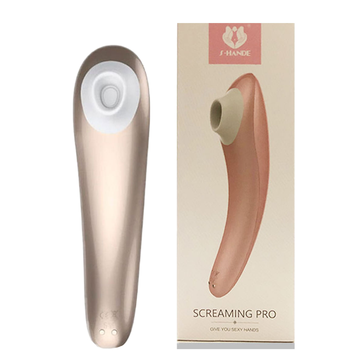 S-Hande Screaming Pro Estimulador Feminino com 9 Modos de Ondas de Pressão 3R Import