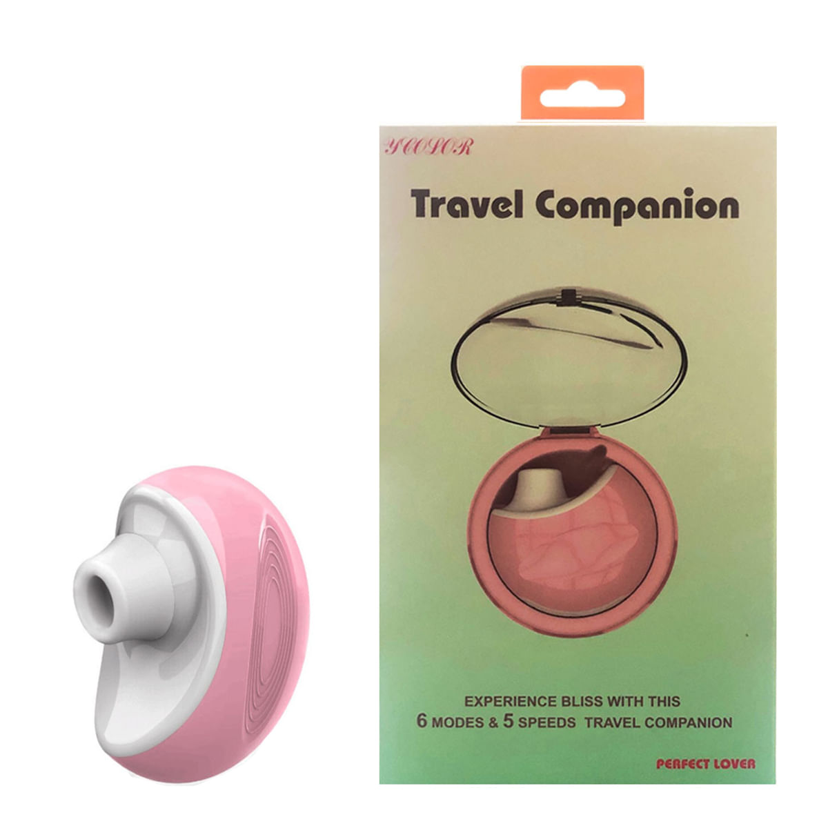 Travel Companion Mini Estimulador Feminino com 5 Modos de Ondas de Pressão 3R Import