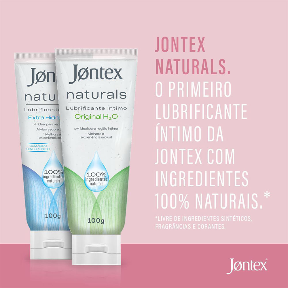 Naturals Original H2o Lubrificante Íntimo 100% Natural 100g Jontex