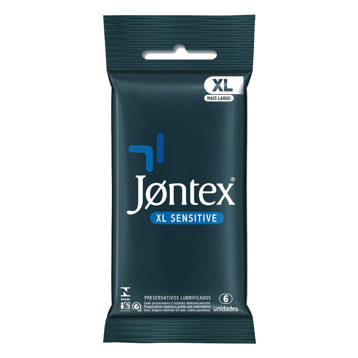 Preservativos Lubrificados XL Sensitive com 6 unidades Jontex