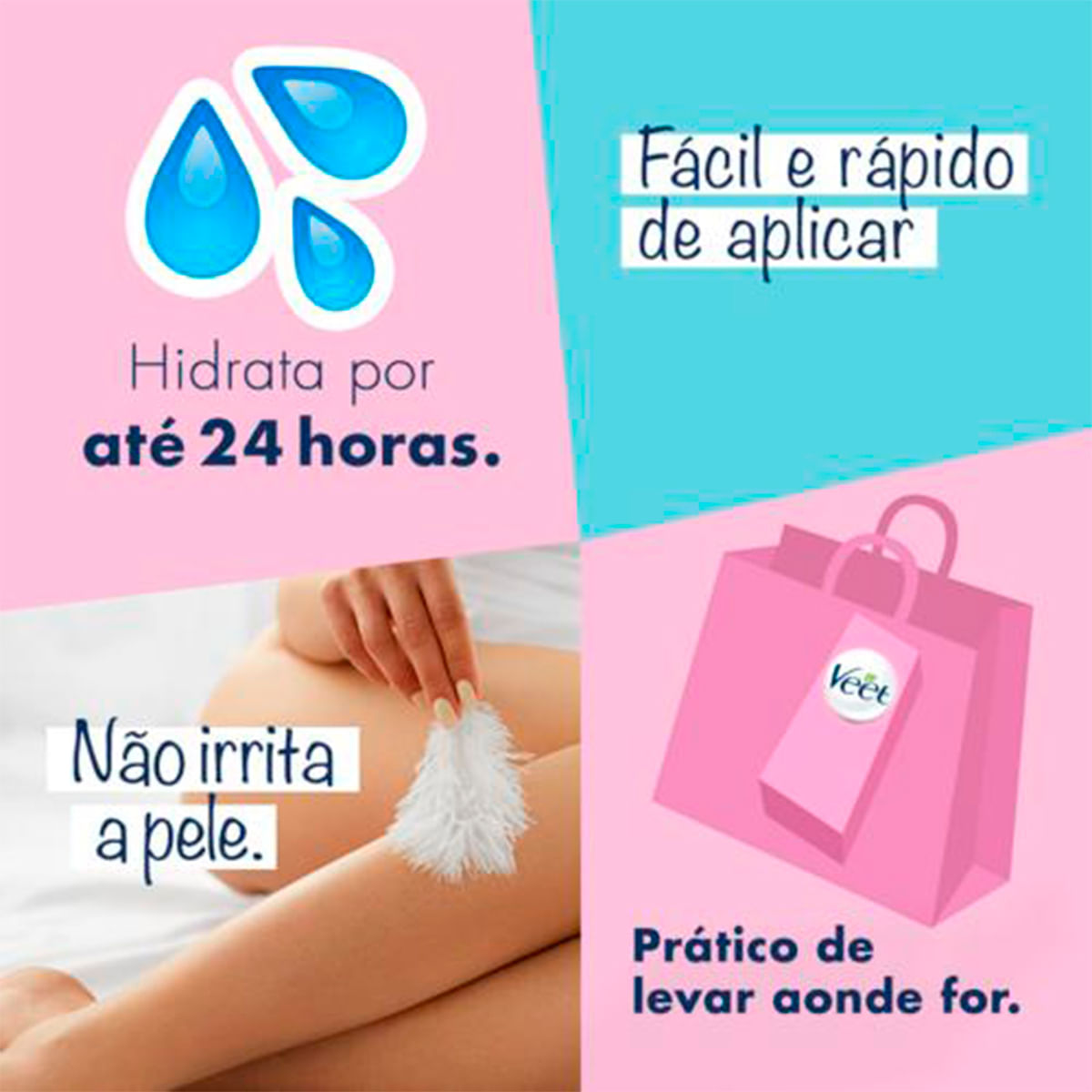 Creme Depilatório Corporal para Peles Delicadas 100ml Veet