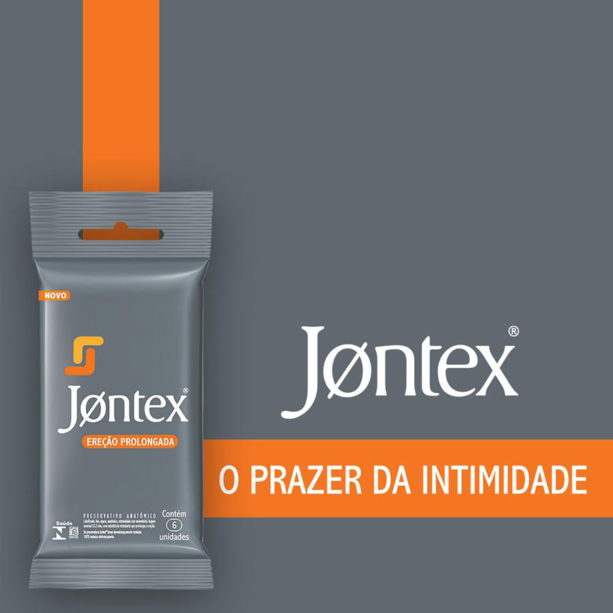 Ereção Prolongada Preservativos Lubrificados com 6 unidades Jontex