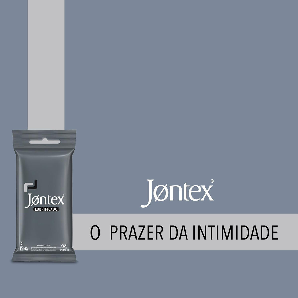 Preservativos Lubrificados com 12 unidades Jontex