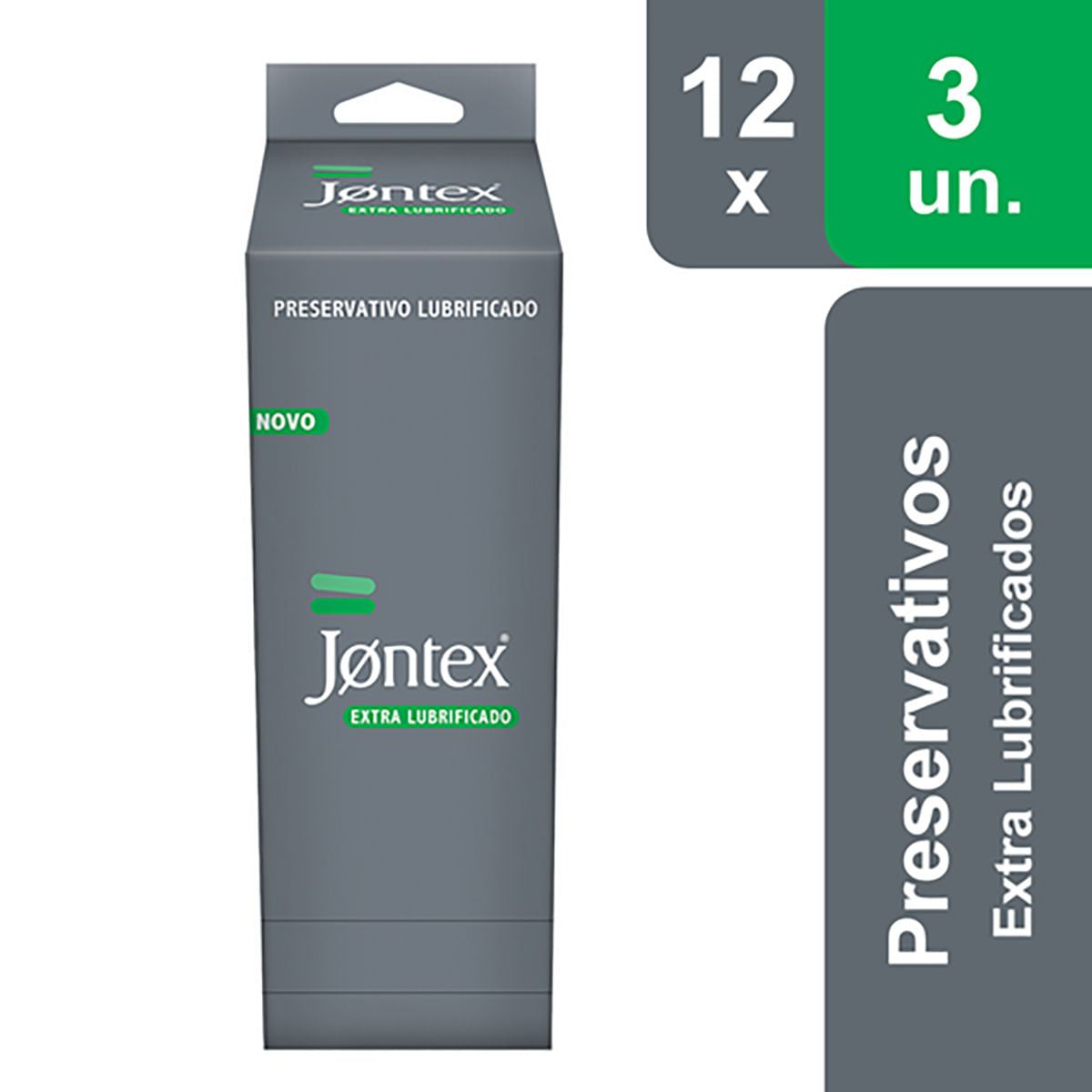 Preservativos Extra Lubrificados Kit com 36 unidades Jontex