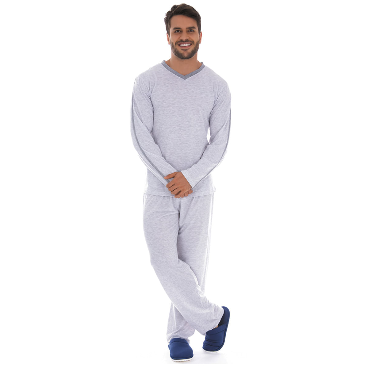 Pijama Masculino Sport Detalhe na Manga Victory