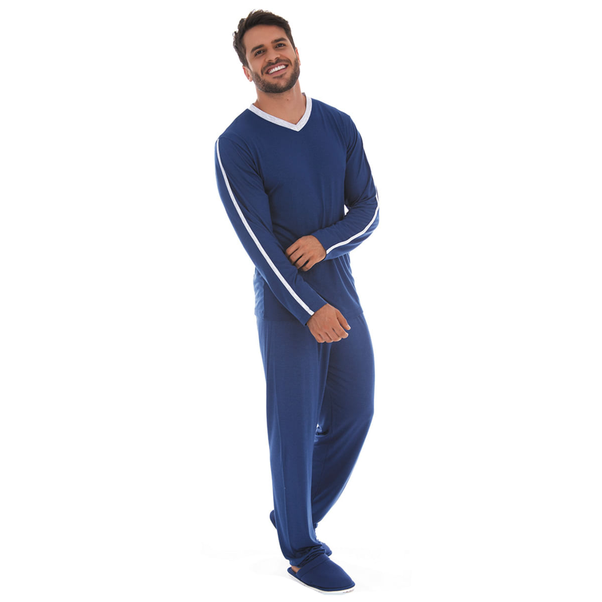 Pijama Masculino Sport Detalhe na Manga Victory
