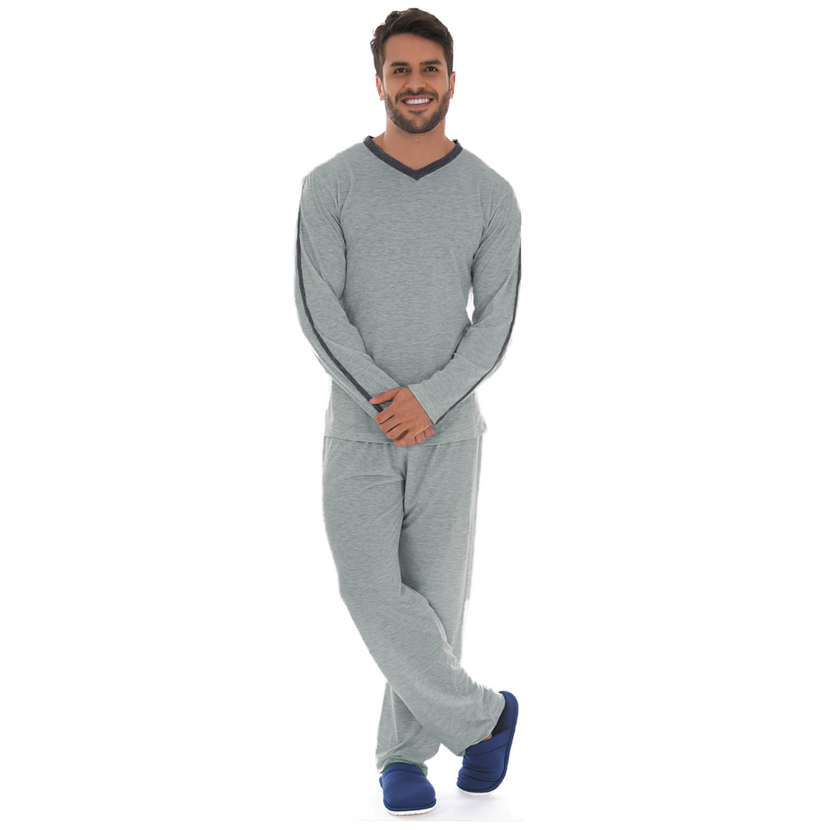Pijama Masculino Sport Detalhe na Manga Victory