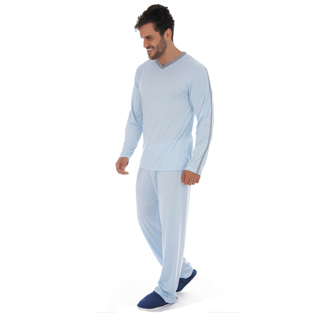 Pijama Masculino Sport Detalhe na Manga Victory