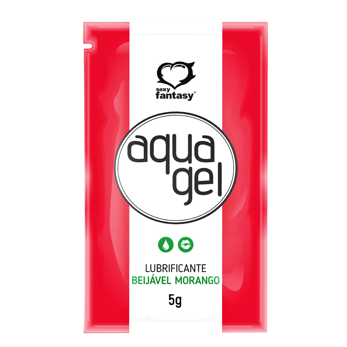 AquaGel Lubrificante Beijável 5g Sexy Fantasy