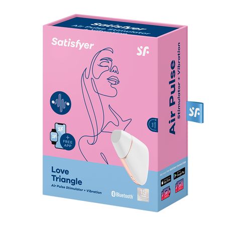 Satisfyer Love Triangle Air Pulse Estimulador Clitoriano com 11 Modos de Pulsação
