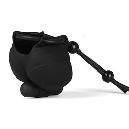 Bolsa para Escroto com Anel Peniano Ajustável com 10 Modos de Vibração 3R Import