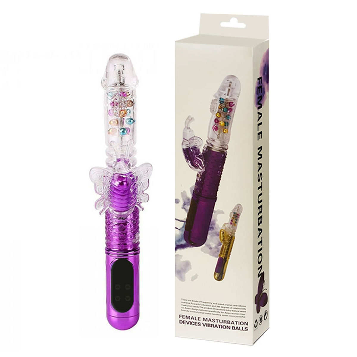 Vibrador Rotativo Sobe e Desce com 36 Modos de Vibração e Estimulador 3R Import