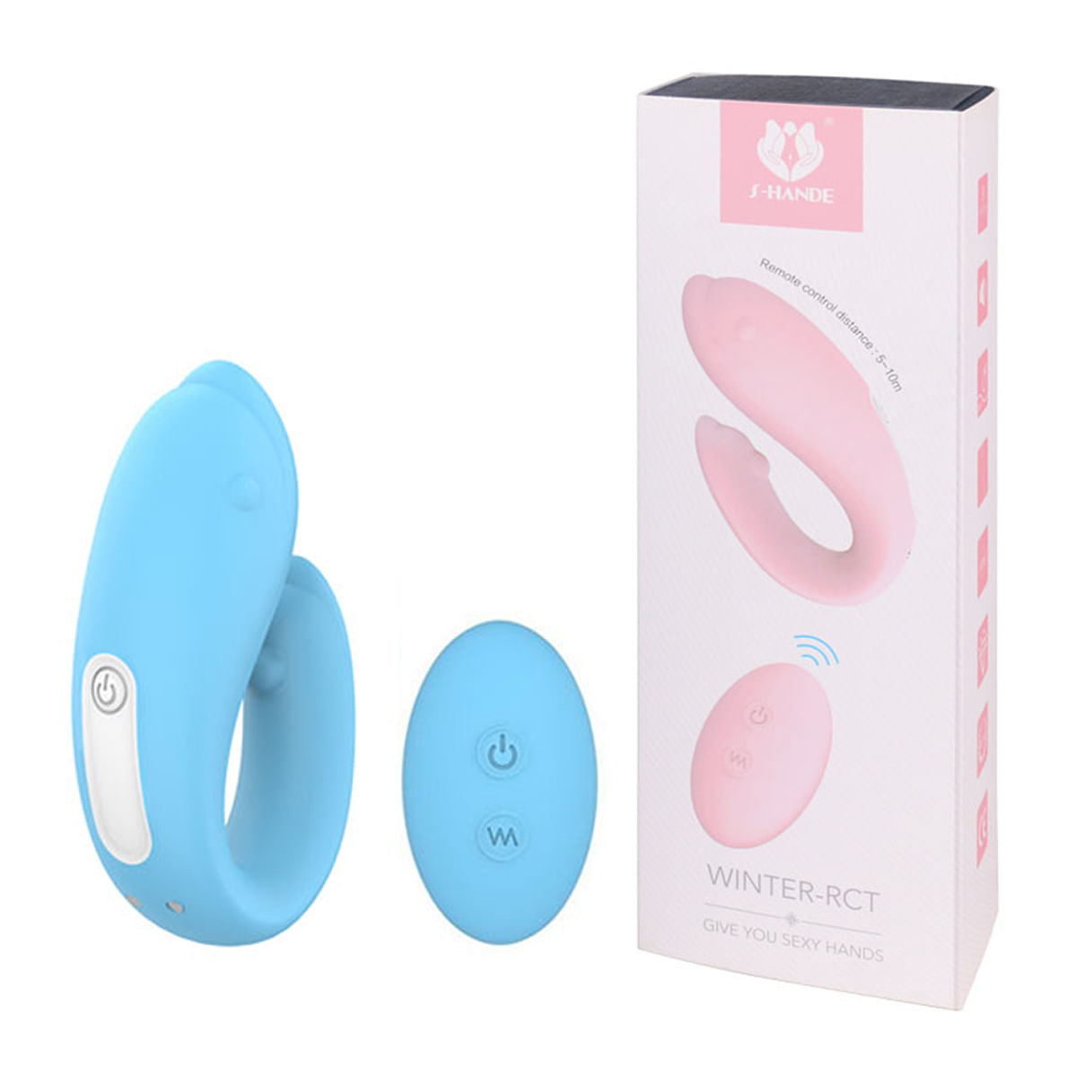 S-Hande Winter-RCT Vibrador para Casal com 9 Modos de Vibração e Controle 3R Import