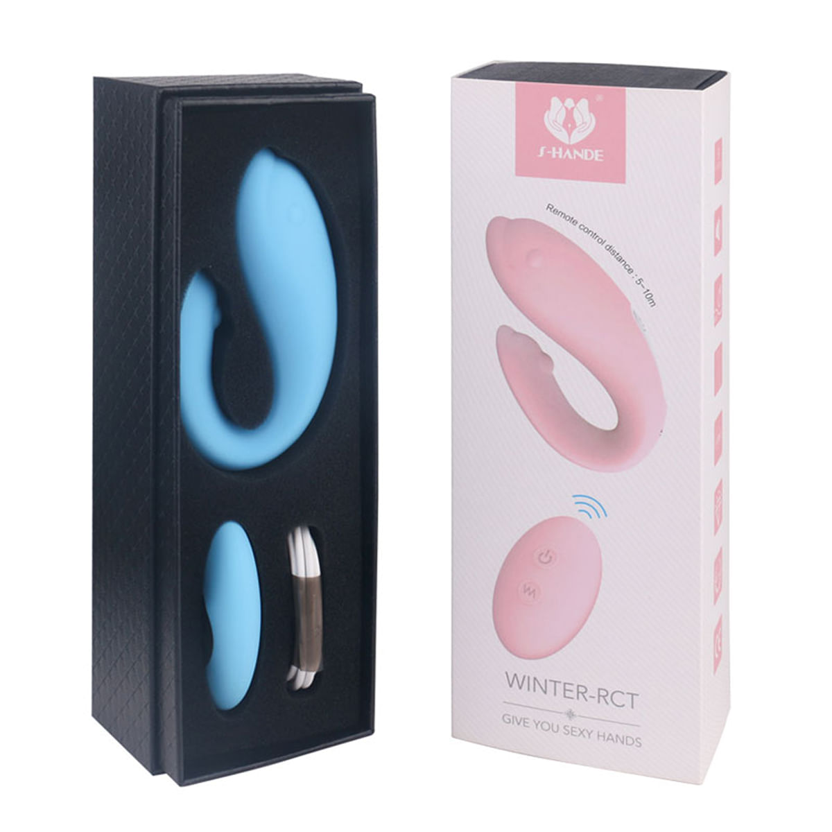S-Hande Winter-RCT Vibrador para Casal com 9 Modos de Vibração e Controle 3R Import