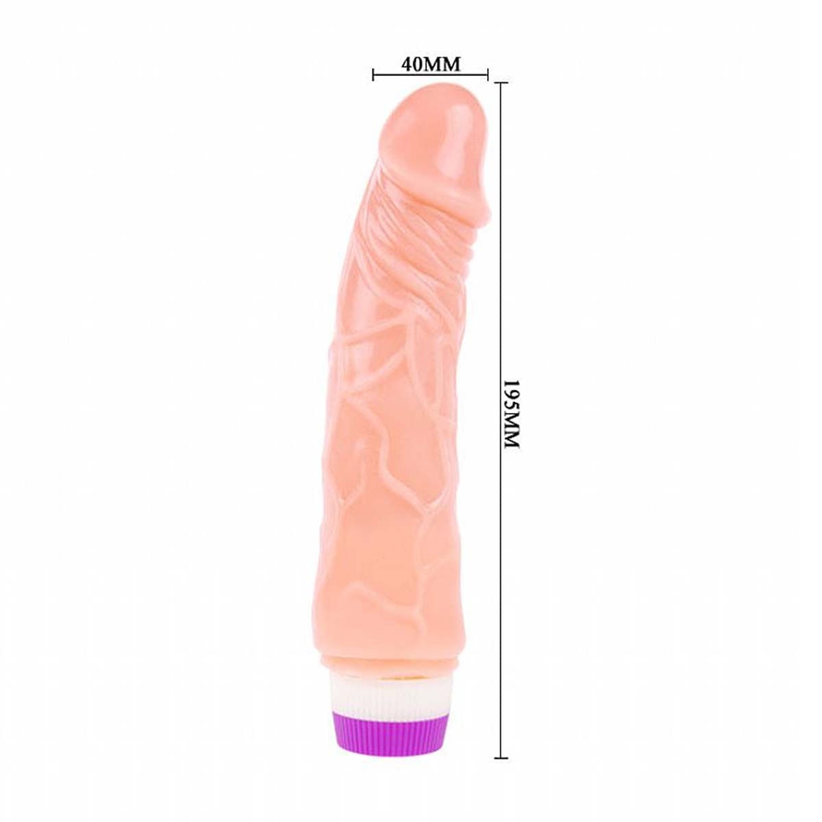 Baile Pênis Realístico com Vibrador Dildo e Veias Salientes Sexy Import