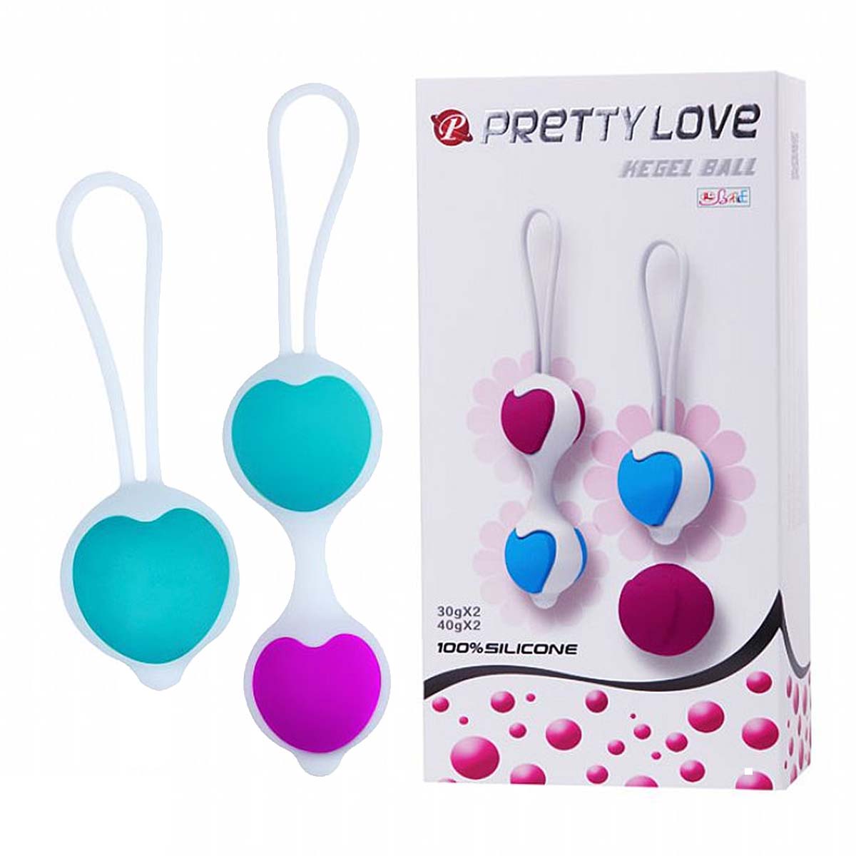 Pretty Love Kegel Ball Kit com Bolas para Pompoarismo Sexy Import