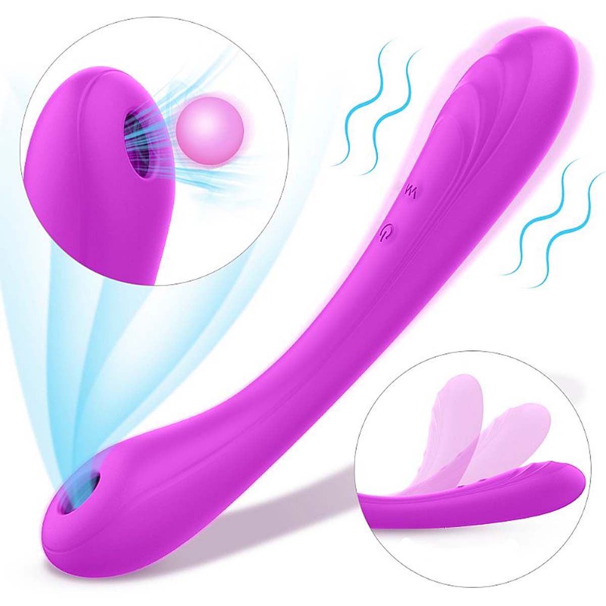 S-Hande Charming Massageador com 9 Modos de Vibração e 9 Modos de Pulsação Sexy Import
