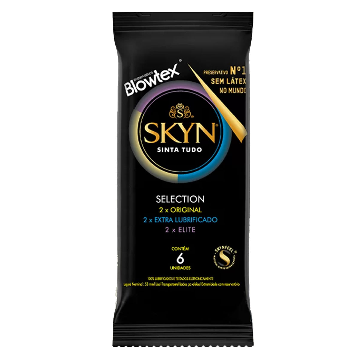 Skyn Selection Preservativo Lubrificado com 6 unidades Blowtex