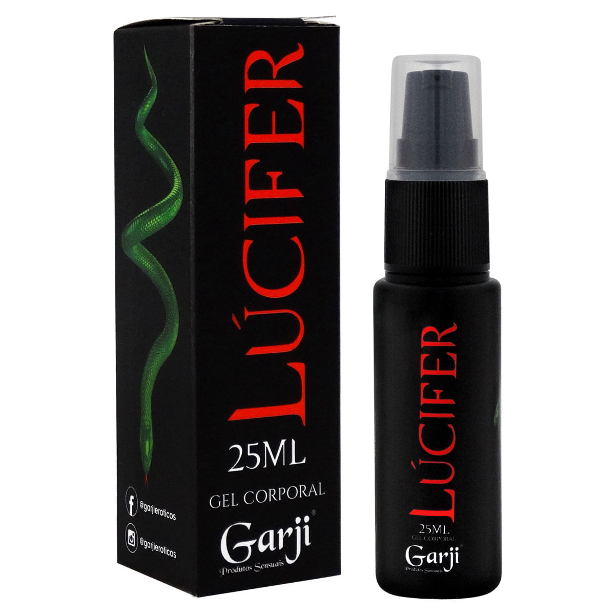 Lúcifer Gel Excitante que Esquenta em Spray 25ml Garji Lúcifer Gel Excitante que Esquenta em Spray 25ml Garji