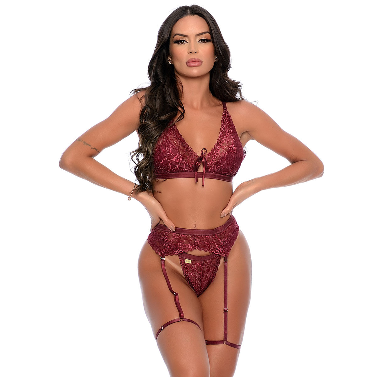 Conjunto Emily Sem Bojo com Cinta Liga Patitex