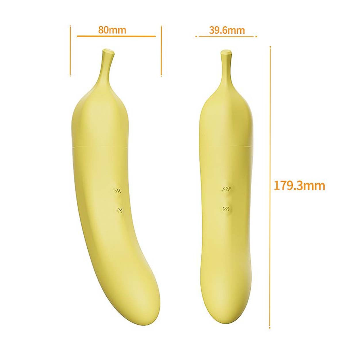 Dibe Abby Vibrador Banana Ponto G com Função de Pulsação e 7 Modos de Vibração Sexy Import