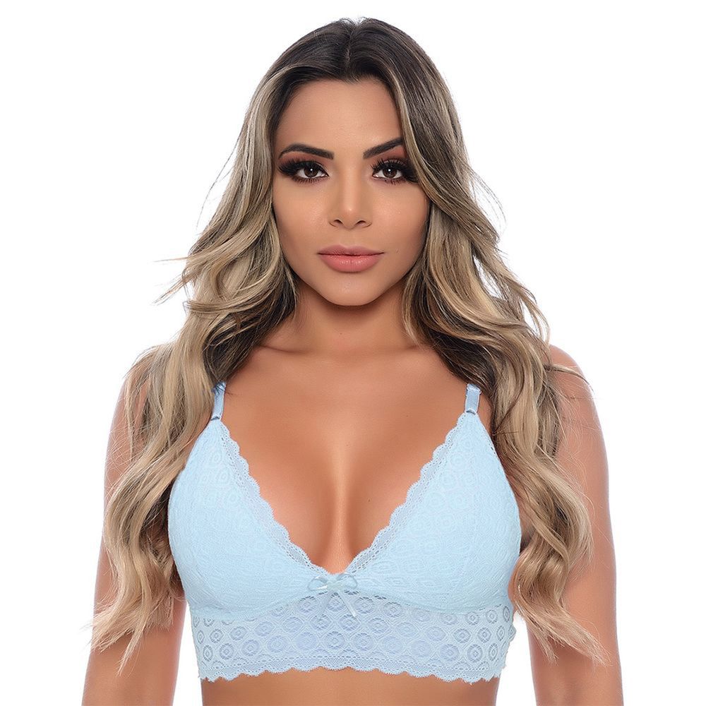 Sutiã rendado sem bojo com lacinho patitex