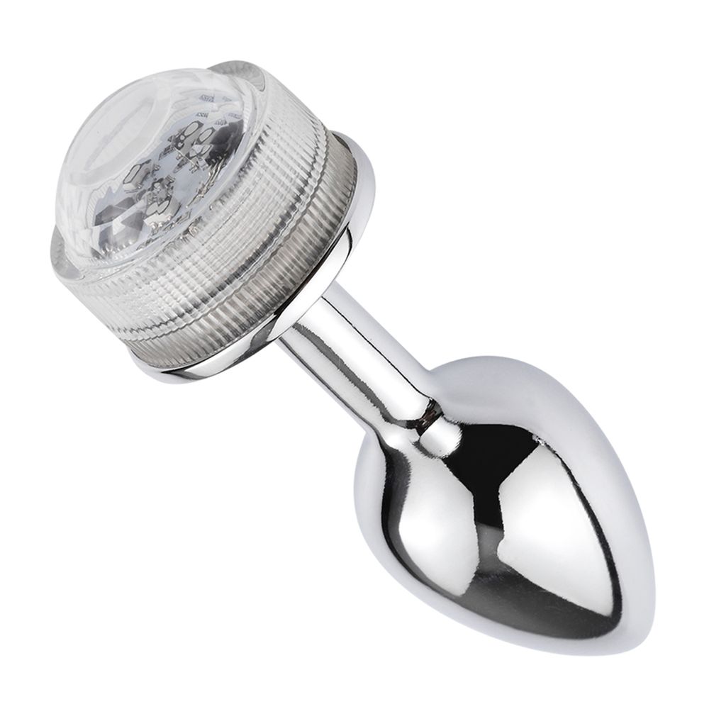 Plug Anal em Aluminio com Luz de Led 3R Import em 10X Sem Juros Plug Anal em Aluminio com Luz de Led 3R Import em 10X Sem Juros