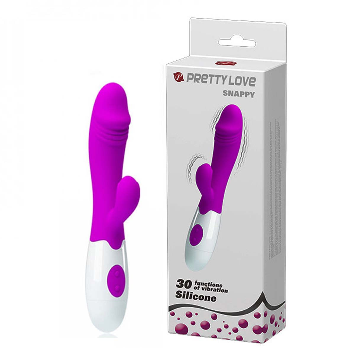 Pretty Love Snappy Vibrador com Estimulador Clitoriano com 30 Modos de Vibração 3R Import Pretty Love Snappy Vibrador com Estimulador Clitoriano com 30 Modos de Vibração 3R Import