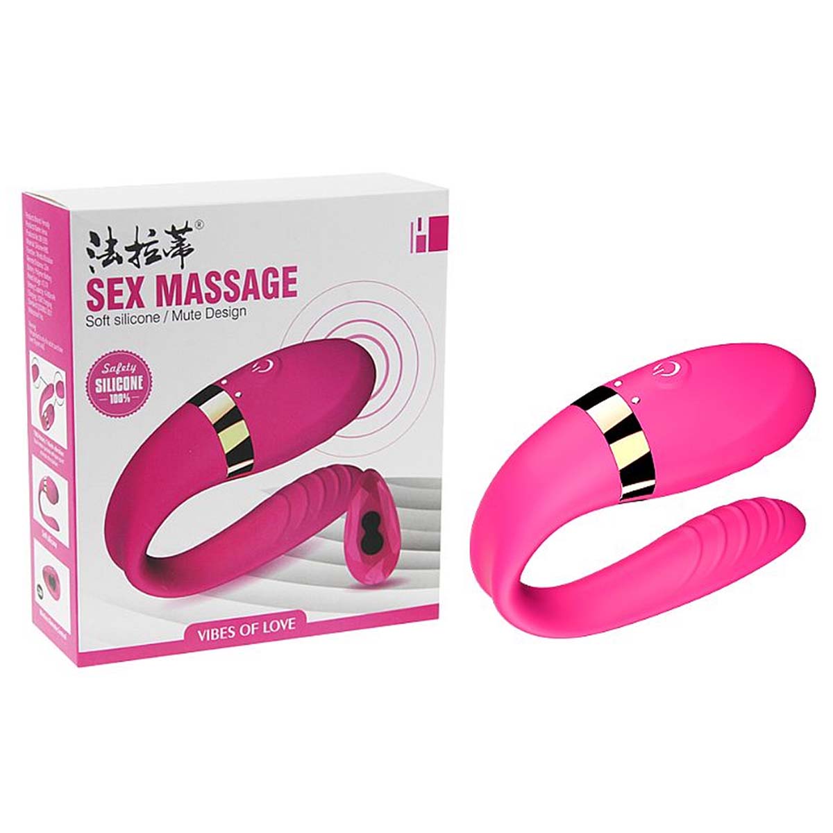 Sex Massage Dibe Anna Massageador de Casal Vibes of Love com 7 Modos de Vibração Sexy Import