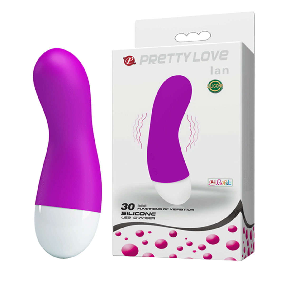 Pretty Love Ian Vibrador Recarregável Ponto G com 30 Modos de Vibração 3R Import