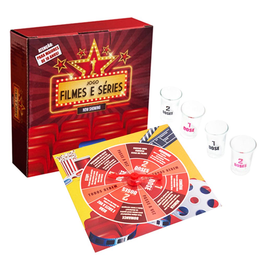 tabuleiro Roleta de Filmes e Séries