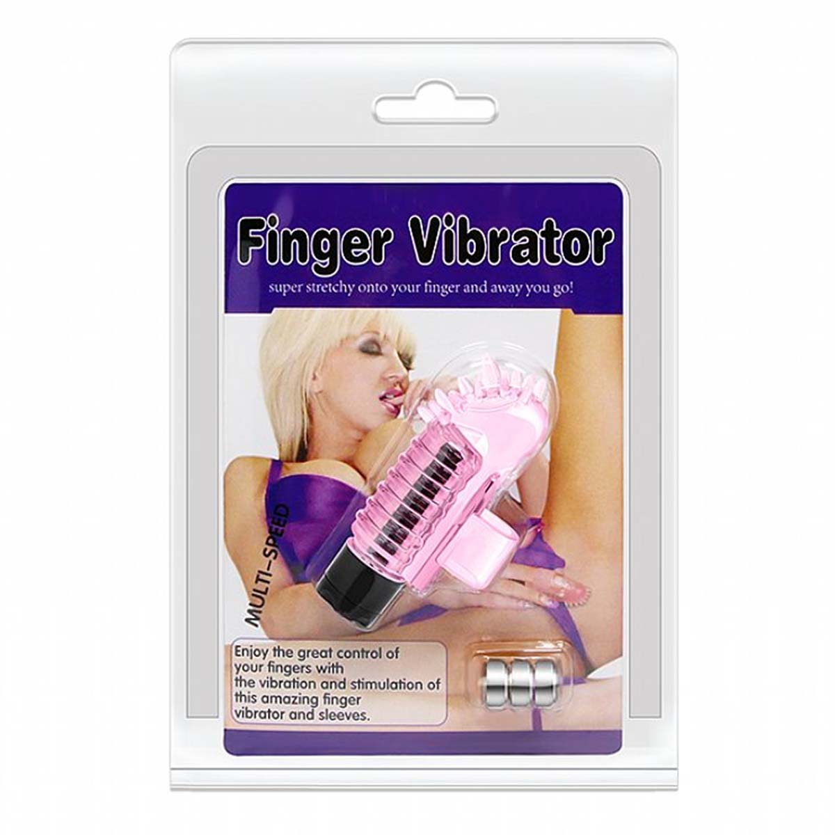 Finger Vibrator Dedeira Vibratória em Silicone com Saliências Massageadoras Sexy Import