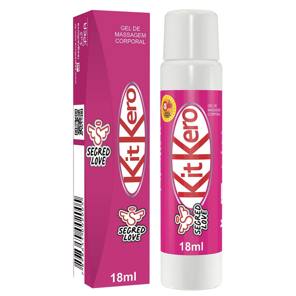 Kit Kero Gel Comestível para Sexo Oral 15ml Secret Love Kit Kero Gel Comestível para Sexo Oral 15ml Secret Love