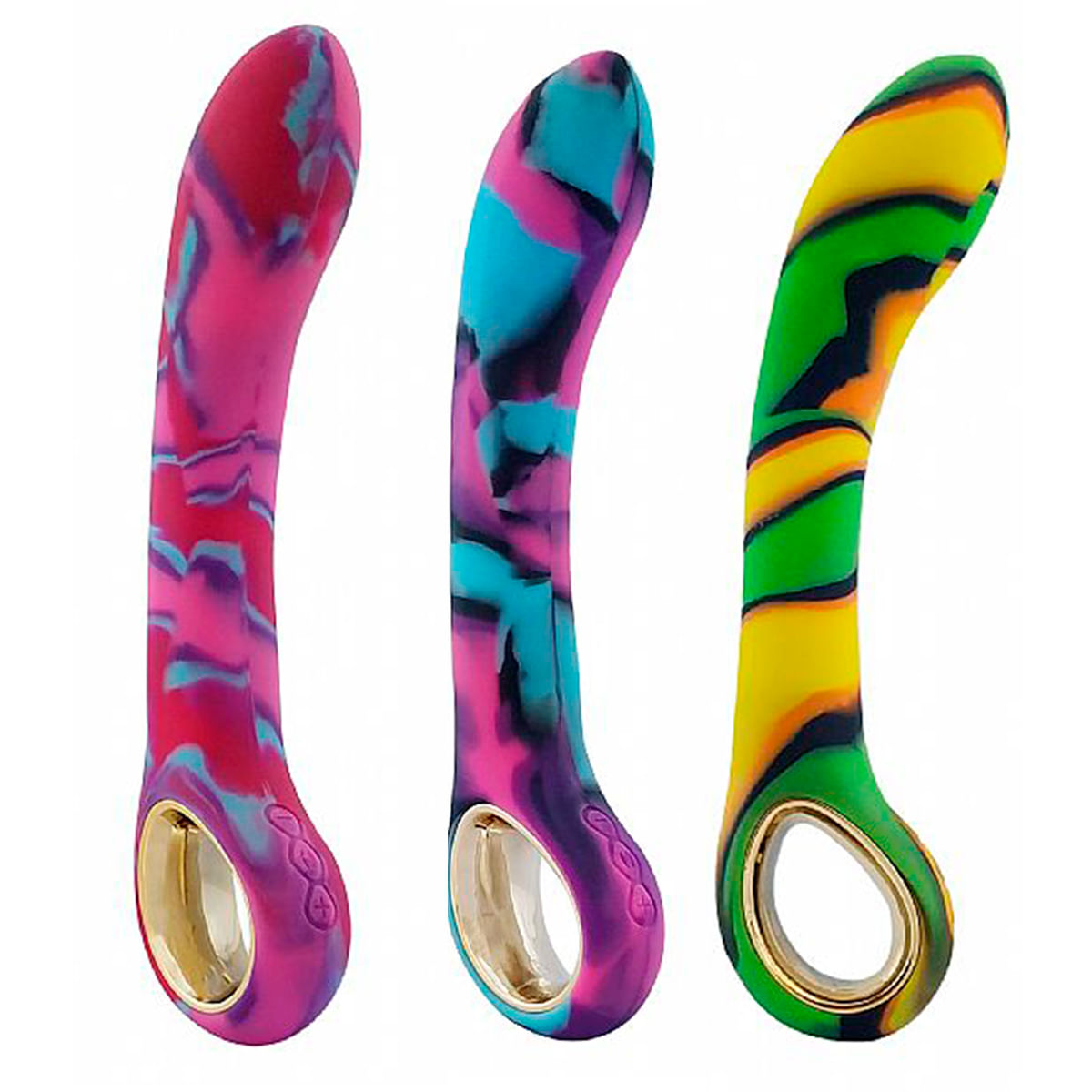 Lealso Colorido Massageador de Ponto G com 10 Vibrações e 5 Intensidades Sexy Import