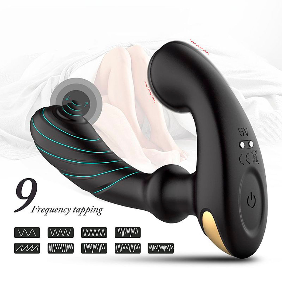 S-Hande Raper-RCT Massageador de Próstata com 9 Modos de Vibração Sexy Import