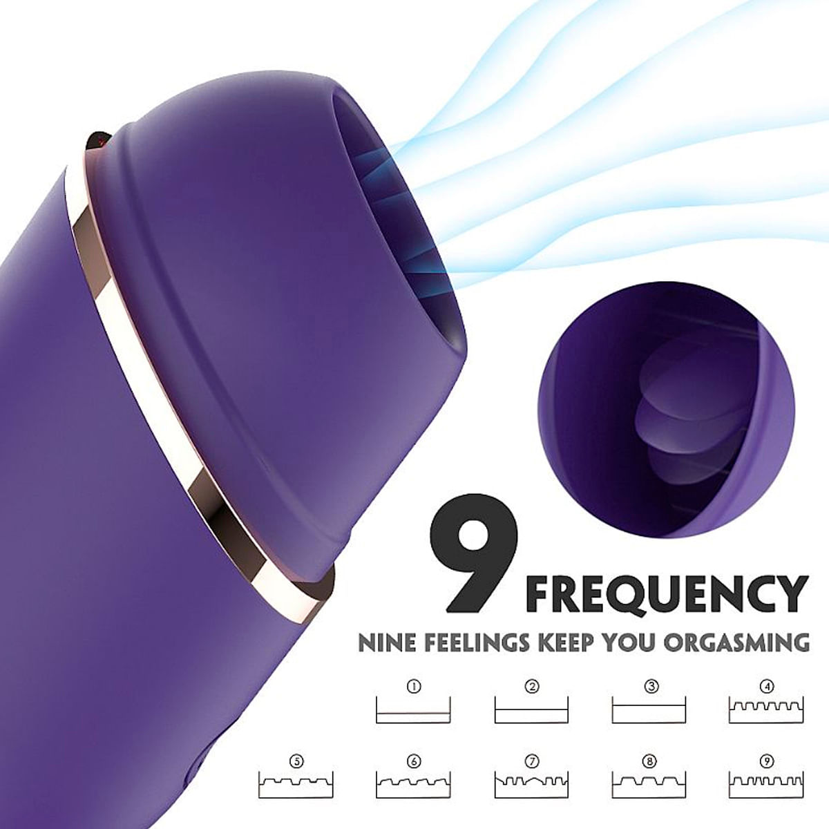S-Hande Amazing Estimulador de Clitóris com 9 Modos de Vibração Sexy Import