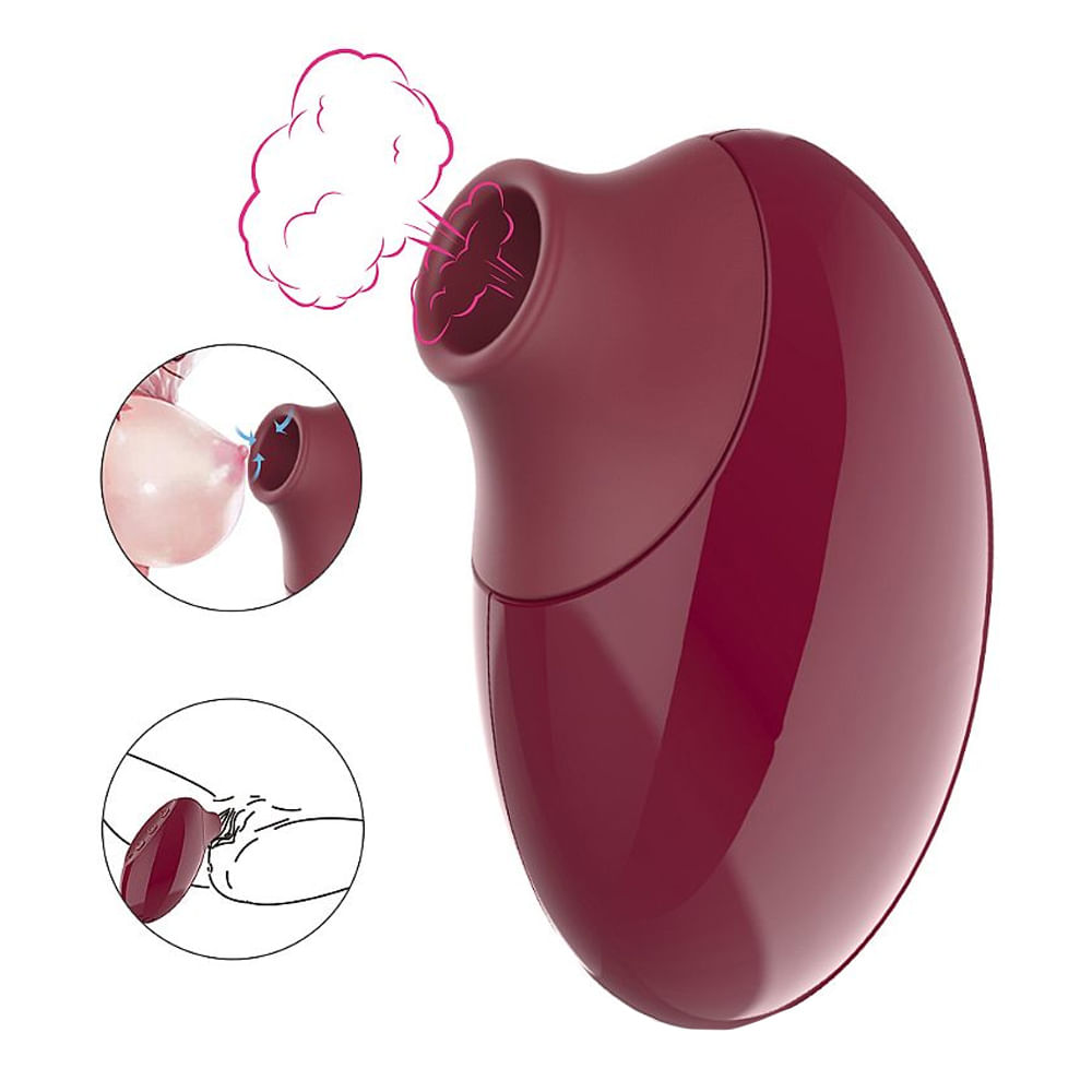 S-Hande Ruby Estimulador Clitoriano com 9 Modos de Pulsação Sexy Import