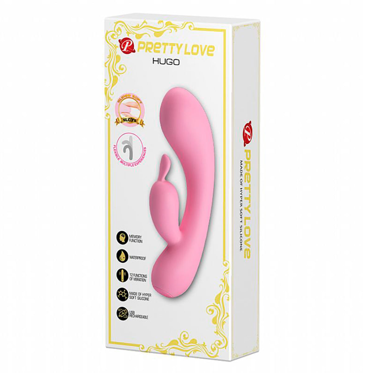 Pretty Love Estimulador de Clitóris Hugo com 12 Funções de Vibração Sexy Import
