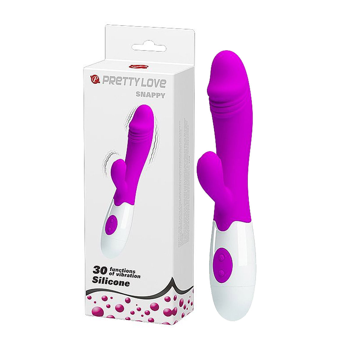 Snappy Vibrador com Estimulador Clitoriano com 30 Vibrações Sexy Import