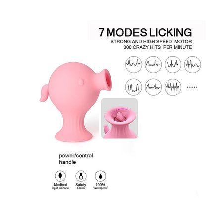 Mengma 2 Massageador de Clitóris com Pulsação e Língua Sexy Import