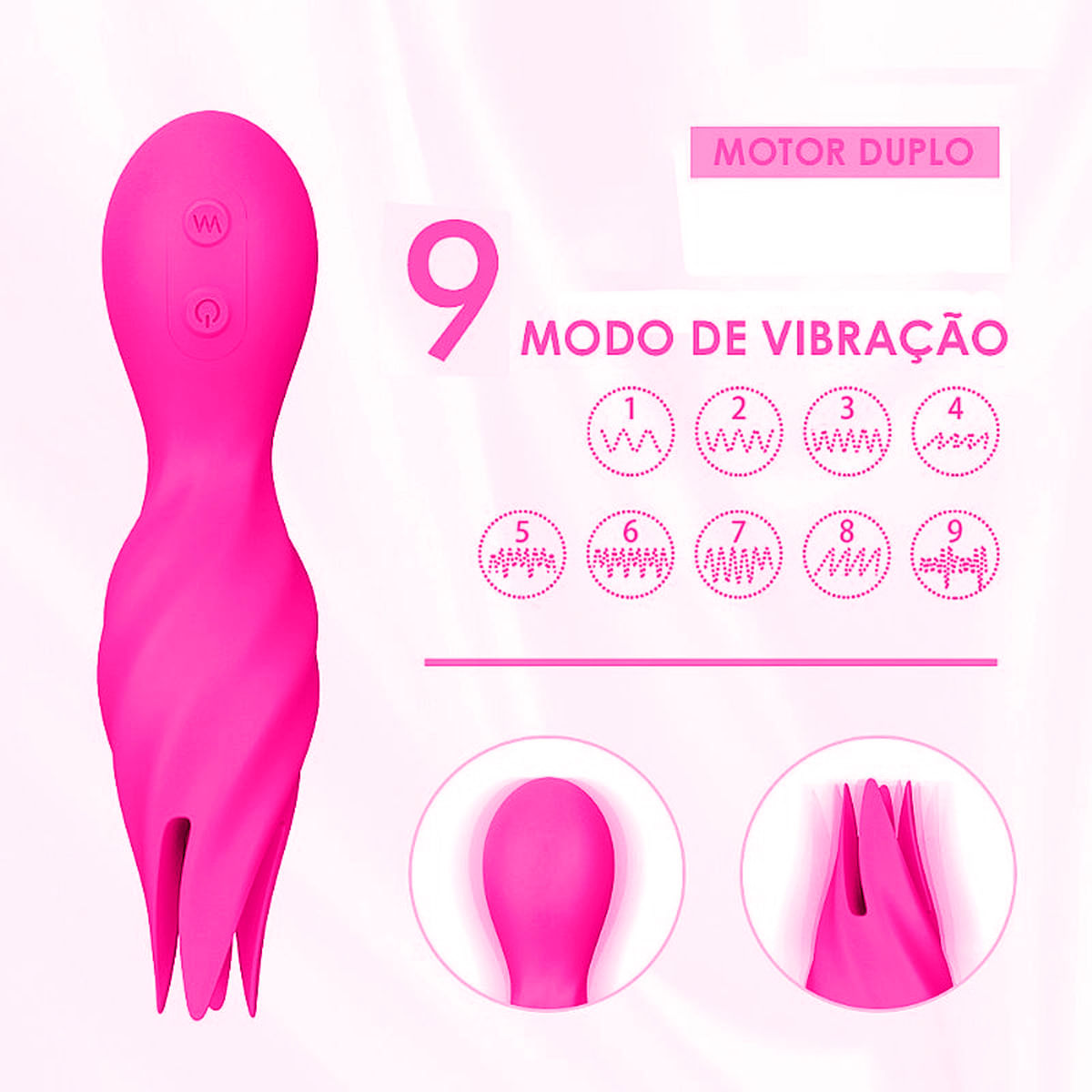 Jack Vibrador Massageador 9 Níveis de Vibração Sexy Import