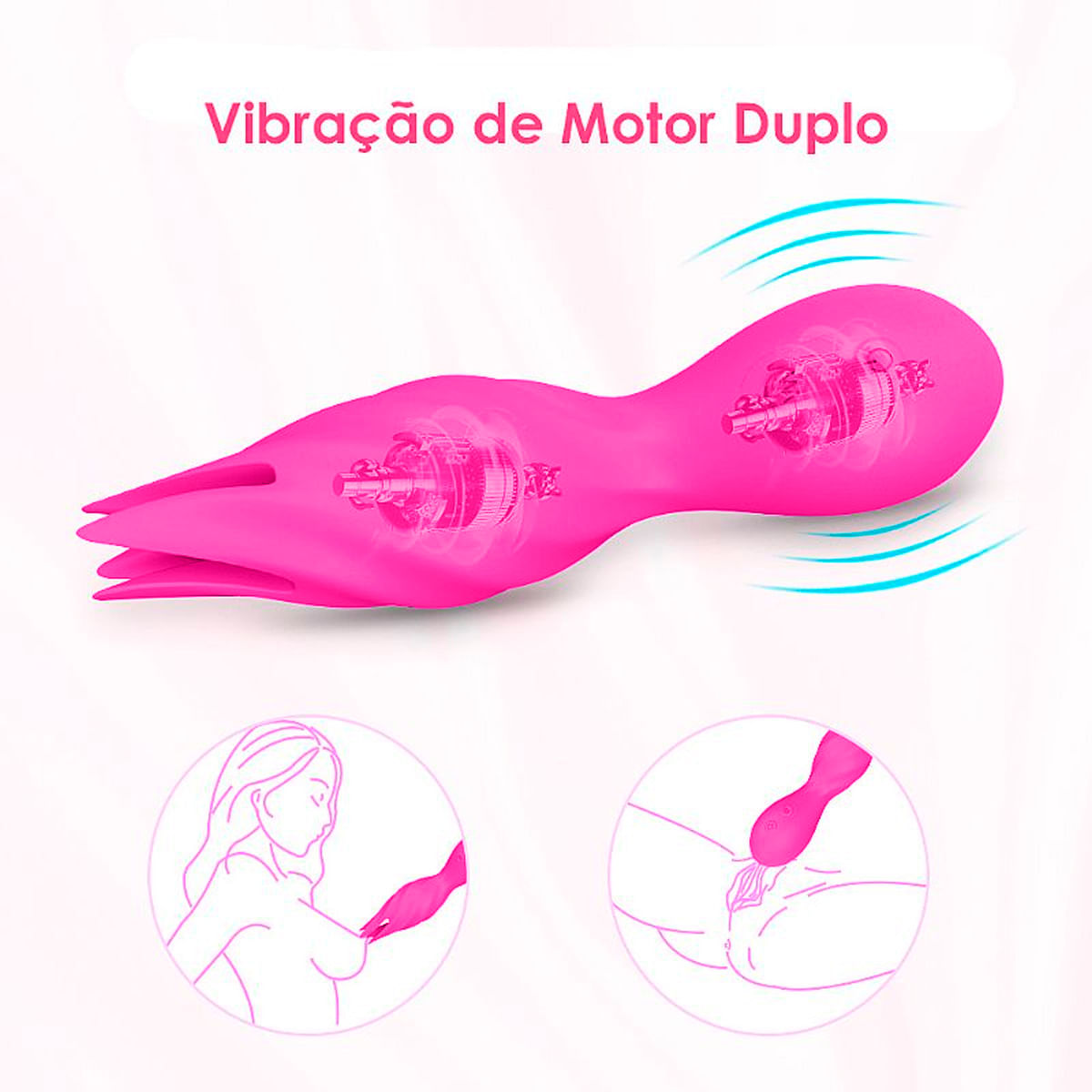 Jack Vibrador Massageador 9 Níveis de Vibração Sexy Import