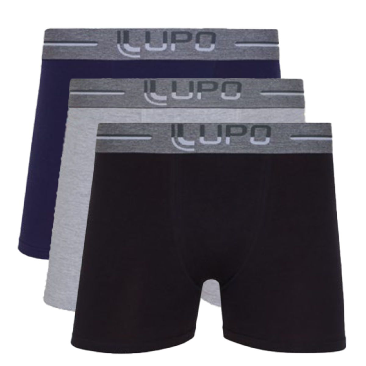 Cueca Boxer Lisa com Elástico Acetinado Lupo