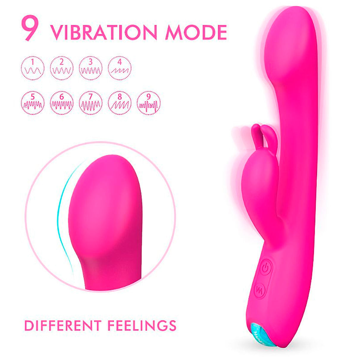 Anas Vibrador com 9 Modos de Vibração Sexy Import