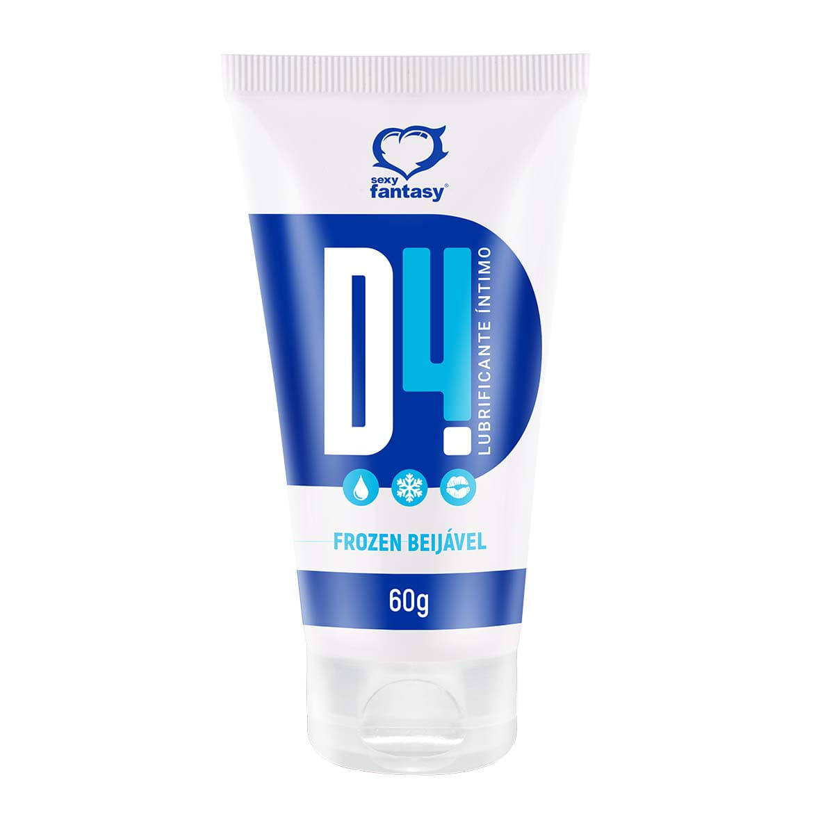 D4 Lubrificante Íntimo Beijável Frozen 60G Sexy Fantasy D4 Lubrificante Íntimo Beijável Frozen 60G Sexy Fantasy