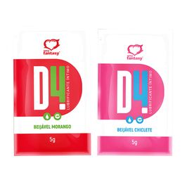 D4 Lubrificante Íntimo Beijável 5G Sexy Fantasy