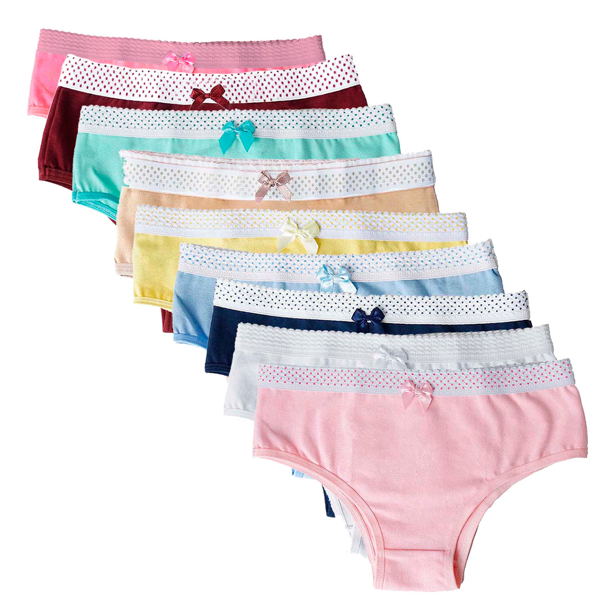 Tanga Infantil Lisa com Lacinho Kids Patitex